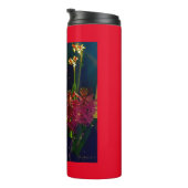 Bouteille d'eau des Tulipes rouges de printemps (Tourné sur la droite)