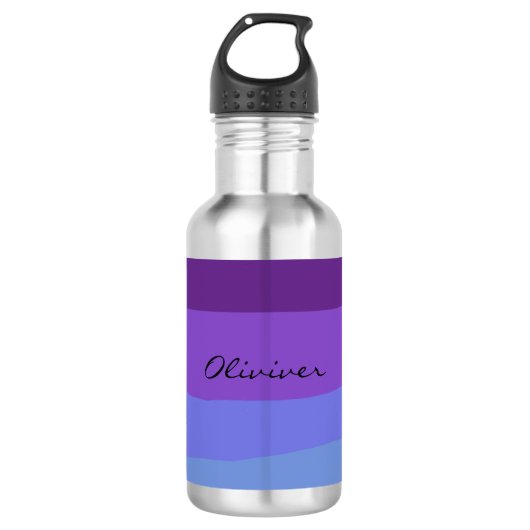 Bouteille D'eau Désert de ton violet moderne (Devant)