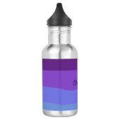 Bouteille D'eau Désert de ton violet moderne (Gauche)
