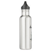 Bouteille D'eau Desert Southwest Cactus Arizona Typographie noire (Gauche)