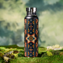 Bouteille d'eau design Aztec