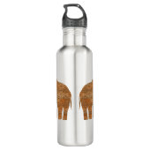 Bouteille D'eau Design d'art tribal des éléphants (Dos)