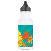 Bouteille D'eau Design de surf tropical rétro de Sunset Beach (Droite)