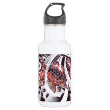 Design de tatouage Koi rouge