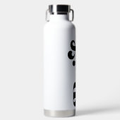 Bouteille D'eau Design de typographie de mariée rétro (Avant)