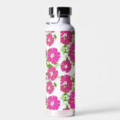 Bouteille D'eau Design floral Abstrait rose vif | Personnalisé (Plage)