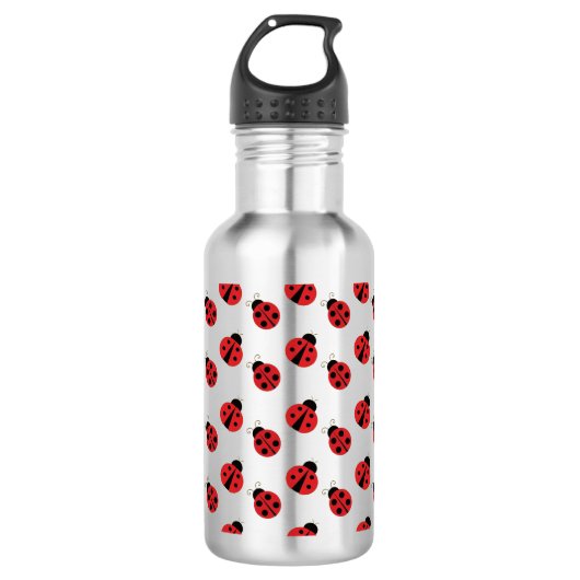 Bouteille d'eau design Ladybugs Carrelée (Devant)