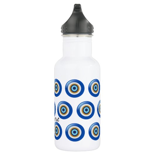 Bouteille D'eau Design oeil grec juste ajouter du texte (Droite)
