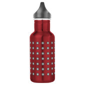 Bouteille D'eau Design Silver Moderne Polka Dot Inoxydable (Gauche)