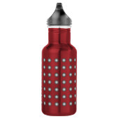 Bouteille D'eau Design Silver Moderne Polka Dot Inoxydable (Droite)