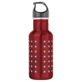 Bouteille D'eau Design Silver Moderne Polka Dot Inoxydable (Dos)