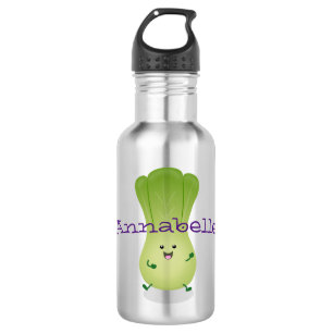 Bouteille D'eau dessin animé mignon de bok choy