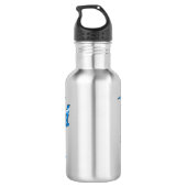 Bouteille D'eau Dessin d'hélicoptère du service de police mignon (Dos)