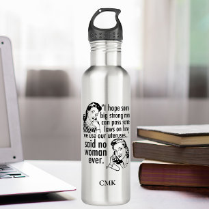 Bouteille D'eau Dessin politique pro-choix drôle personnalisé fémi