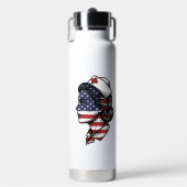 Bouteille D'eau Dessin vectoriel de profil d'infirmière avec drape (Salle de sport)