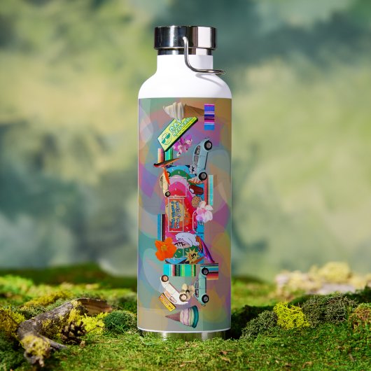 Bouteille d'eau d'été (Extérieur (pivotée))