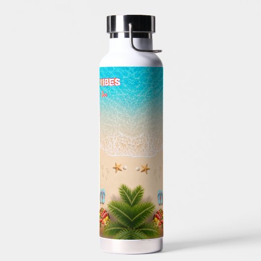 Bouteille d'eau d'été de plage esthétique (Gauche)