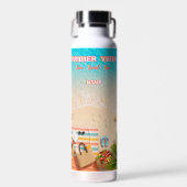 Bouteille d'eau d'été de plage esthétique (Avant)