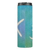 Bouteille d'eau d'étoiles de mer isolée (Dos)