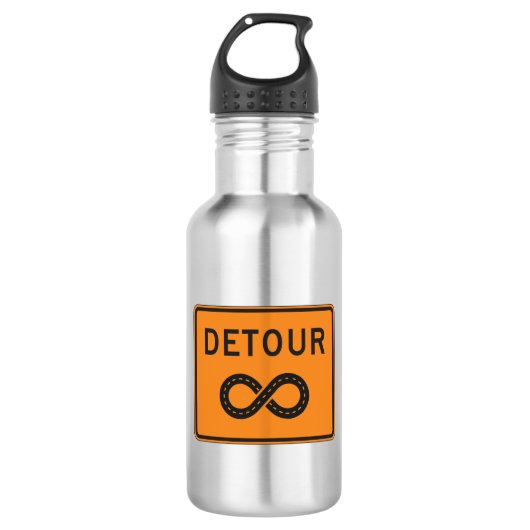 Bouteille D'eau Détours infinis à vélo (Devant)