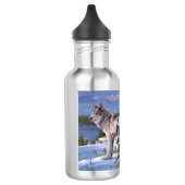 Bouteille D'eau Deux loups de l'Arctique (Gauche)