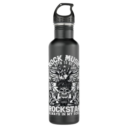 Bouteille D'eau Devil Rock Punk Hard Rock Heavy Metal (Devant)