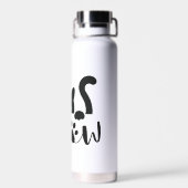 Bouteille D'eau Devis de chat Meow (Arrière)