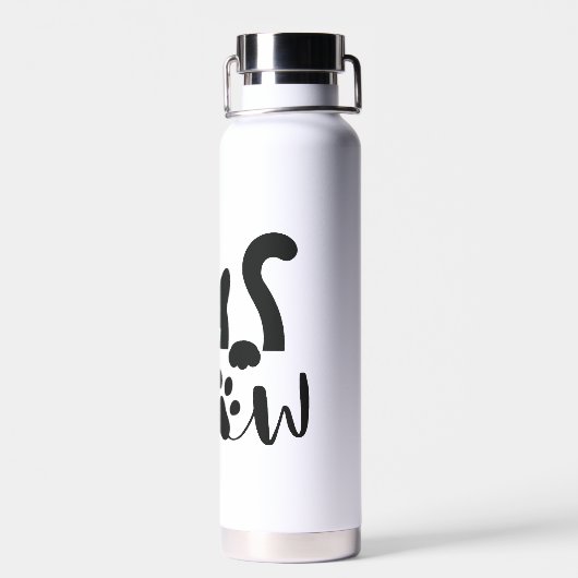 Bouteille D'eau Devis de chat Meow (Arrière)
