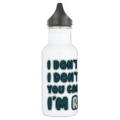 Bouteille D'eau Devis de retraite amusant (Gauche)