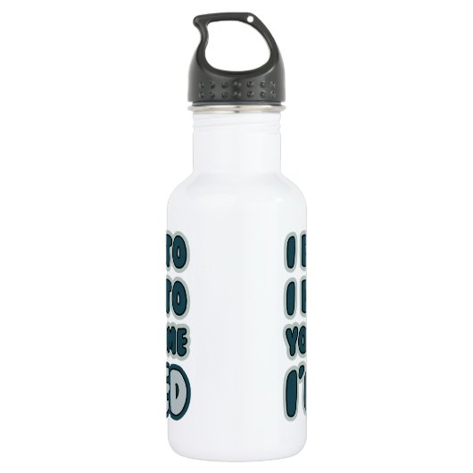 Bouteille D'eau Devis de retraite amusant (Dos)