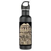 Bouteille D'eau Devis motivationnel (Devant)