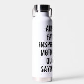 Bouteille D'eau Devis Personnalisé Dit Grunge Letters (Avant)