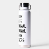 Bouteille D'eau Devis Personnalisé Dit Grunge Letters (Arrière)
