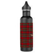 Bouteille d'eau Diagonal Red Plaid Design (Gauche)