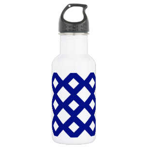 Bouteille D'eau Diamants blancs sur marine