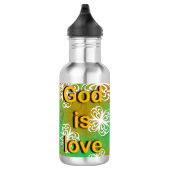 Bouteille D'eau Dieu est amour (Droite)