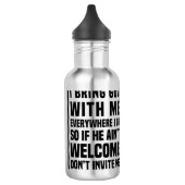 Bouteille D'eau Dieu est-il invité à (Gauche)
