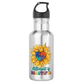 Bouteille D'eau Différent est bel autisme (Devant)