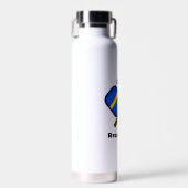 Bouteille D'eau Dink Pickleball Humour Pun responsable (Avant)