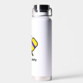 Bouteille D'eau Dink Pickleball Humour Pun responsable (Arrière)