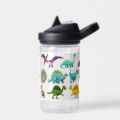 Bouteille D'eau Dinosaur Garçons Personnaliser Nom Durable (Gauche)