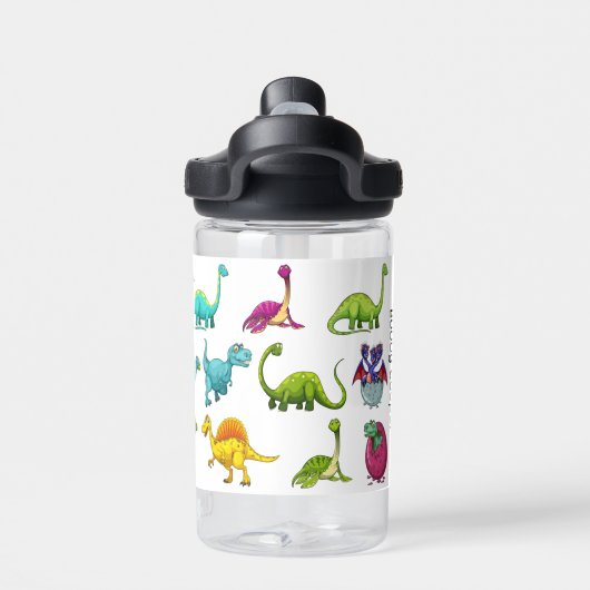 Bouteille D'eau Dinosaur Garçons Personnaliser Nom Durable (Salle de sport)