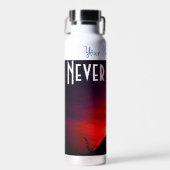 Bouteille D'eau Dinosaur Nom et texte personnalisés (Avant)