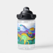 Bouteille D'eau Dinosaure coloré ajouter nom école (Salle de sport)