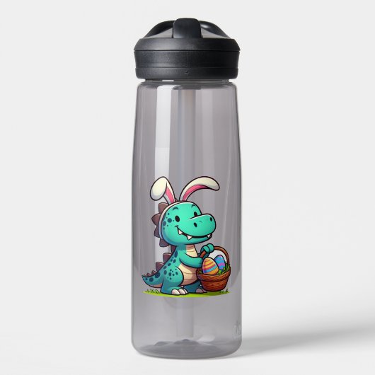 Bouteille D'eau Dinosaure de lapin de Pâques (Avant)