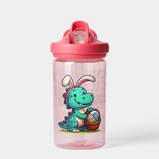 Bouteille D'eau Dinosaure de lapin de Pâques (Avant)