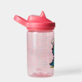 Bouteille D'eau Dinosaure de lapin de Pâques (Arrière Complet)