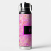 Bouteille D'eau Dinosaure rose personnalisé caché (Salle de sport)