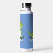 Bouteille D'eau Dinosaure Skateboard (Plage)