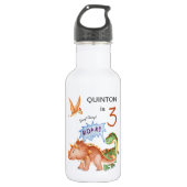 Bouteille D'eau Dinosaure Stomp Chomp Rawr (Devant)